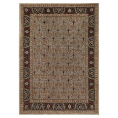 Tapis persan Tabriz Over Size - Design en laine ivoire - 96731