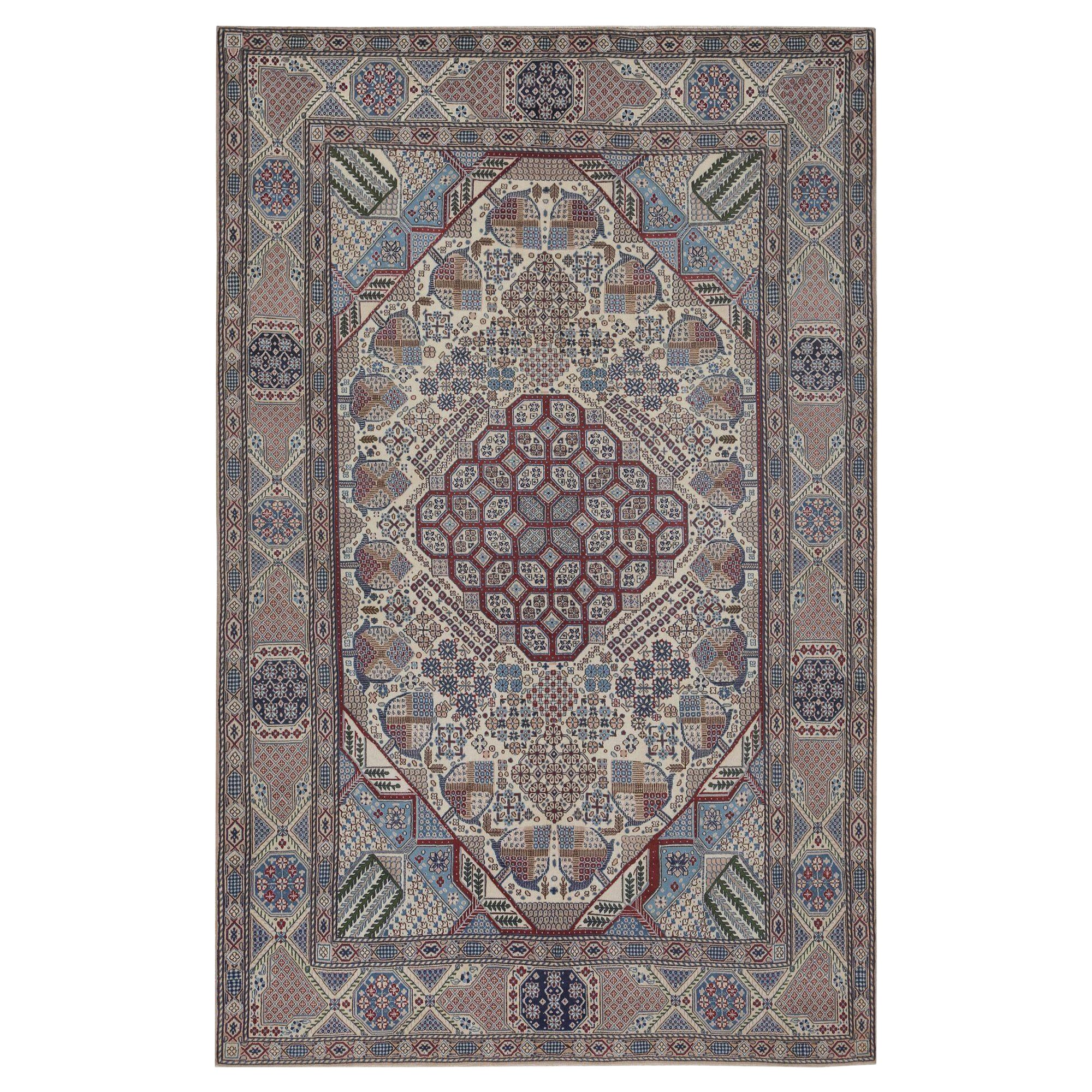 Persian Naien Area Rugs - Wool Ivory Design - 96734