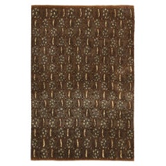 Persischer Isfahan Small Teppich - Wolle Brown Design - 96738