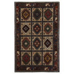 Alfombra Persa Shiraz Small - Diseño Lana Marrón Topo - 96739