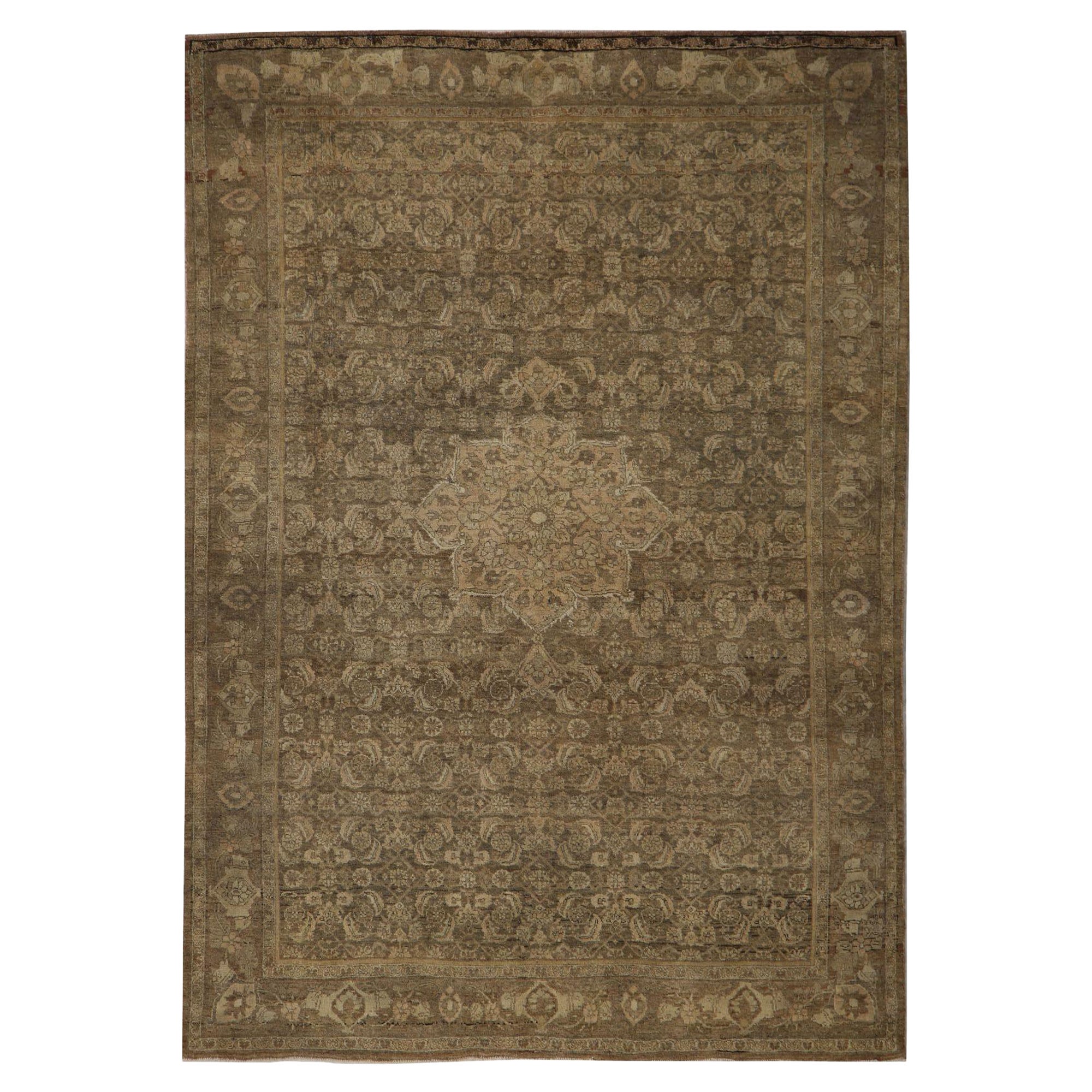 Persischer Bijar Small Teppich - Wolle Brown Design - 96751
