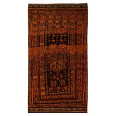 Alfombras Persas Gabbeh - Lana Diseño Negro Naranja - 96826