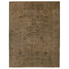Tapis persan Tabriz - Laine Brown Taupe Design - 96827