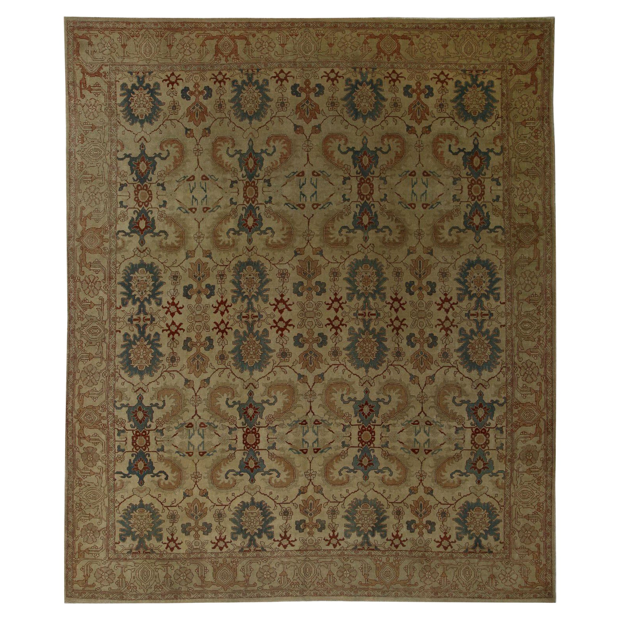 Persischer Heriz Over Size Teppich - Wolle Elfenbein Design - 96830