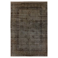 Tapis persan Tabriz - Laine Brown Taupe Design - 96834