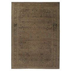Persian Malayer Over Size Rug - Wool Brown Taupe Design - 96835
