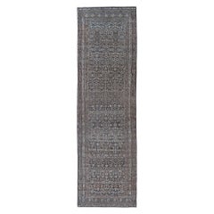 Persian Malayer Runner Rug - Wool Brown Design - 96854
