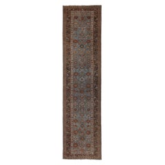 Tappeto Persiano Bijar Runner - Design Blu Lana - 96858