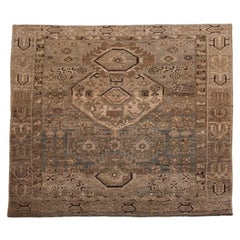 Tappeto persiano Bijar Small - Lana Marrone Avorio Design - 96804