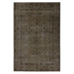 Persian Mashad Area Rugs - Wool Brown Design - 96870