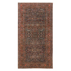 Tapis persan Malayer - Motif bleu orange en laine - 96819