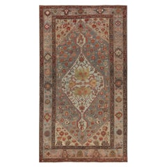 Persian Bakhtiari Area Rugs - Wool Blue Ivory Design - 96877