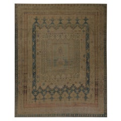 Tapis persans Shiraz - Motif taupe en laine - 96836