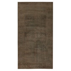 Tapis de sol Persan Malayer - Laine Brown Taupe Design - 96837