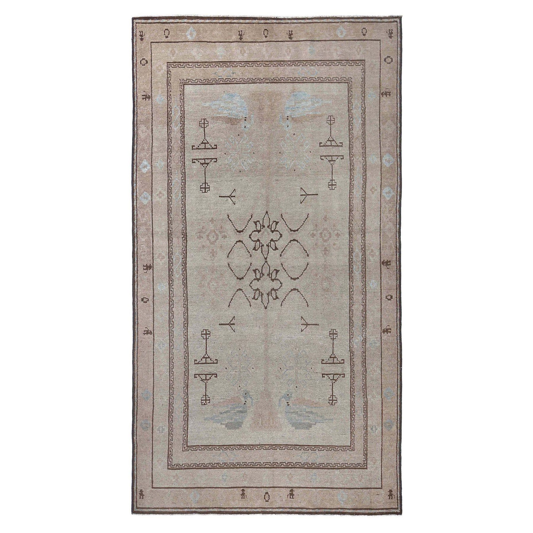Tappeti persiani Malayer - Lana Avorio Taupe Design - 96913
