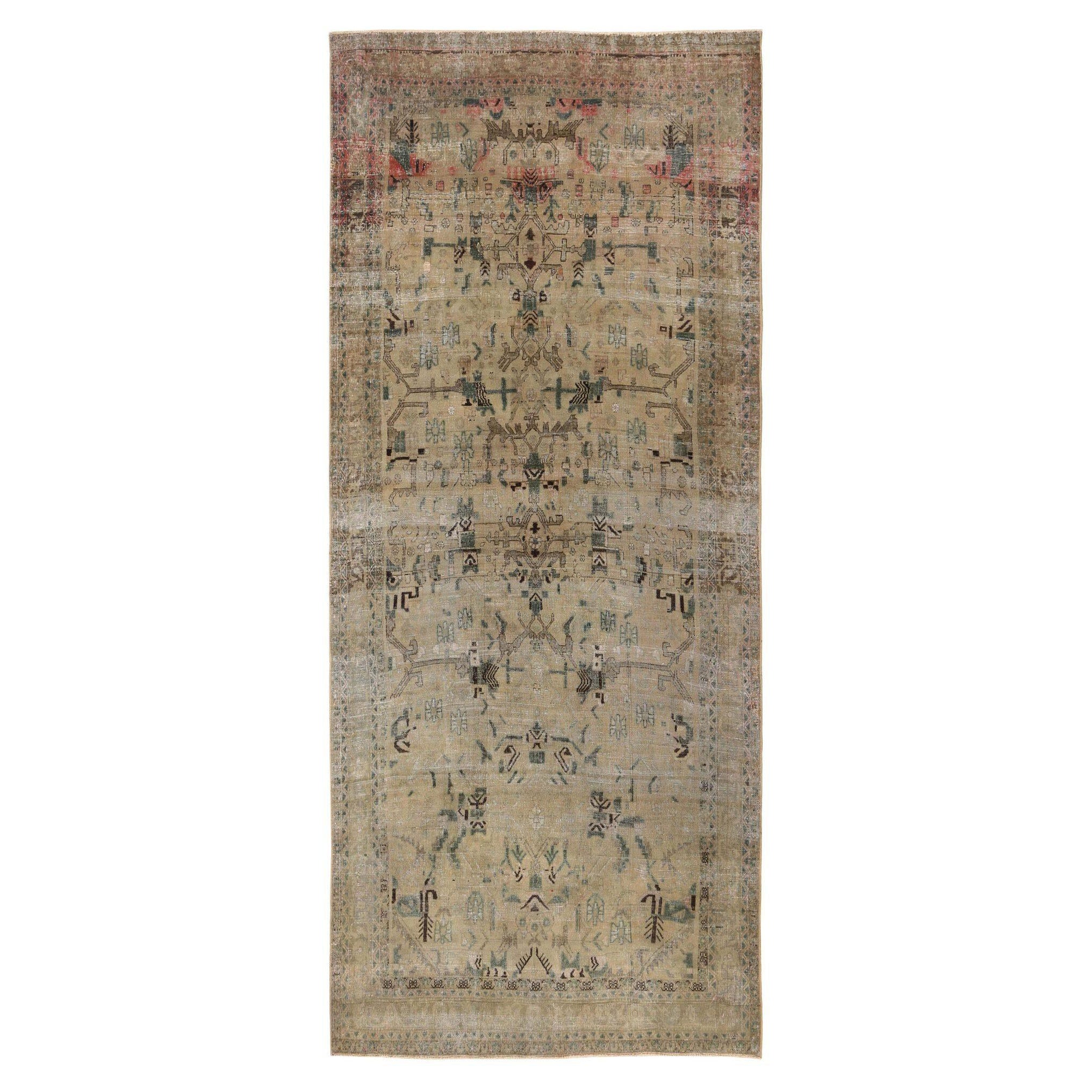 Persische Bijar-Teppiche - Wolle Elfenbein Taupe Design - 96864