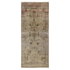 Tapis persans Bijar - motif en laine ivoire taupe - 96864