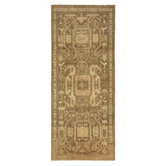 Tapis de sol persan Azerbaïdjan - Laine Brown Design/One - 96919
