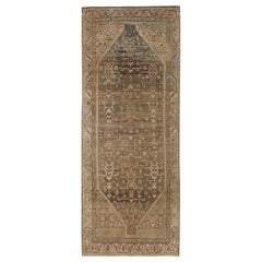 Tapis de sol Persan Bijar - Laine Design Brown - 96869