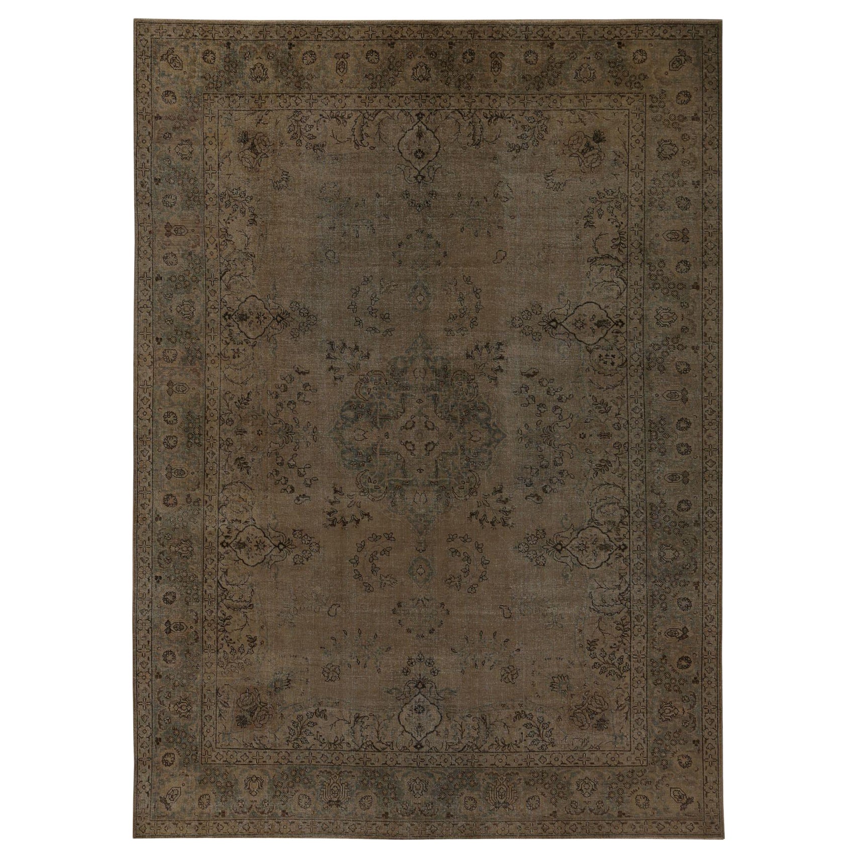 Persische Täbris Teppiche - Wolle Brown Design - 96880