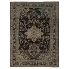 Tapis de sol Persan Malayer - Laine Design Brown - 96886