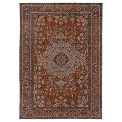 Tapis persan Bakhtiari, motif rouge en laine - 96889