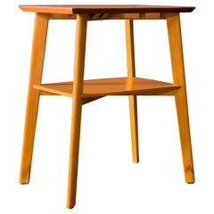 Teak and Oak Side Table