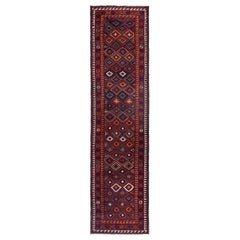Tapis persan d'Azerbaïdjan - Motif rouge en laine - 96906