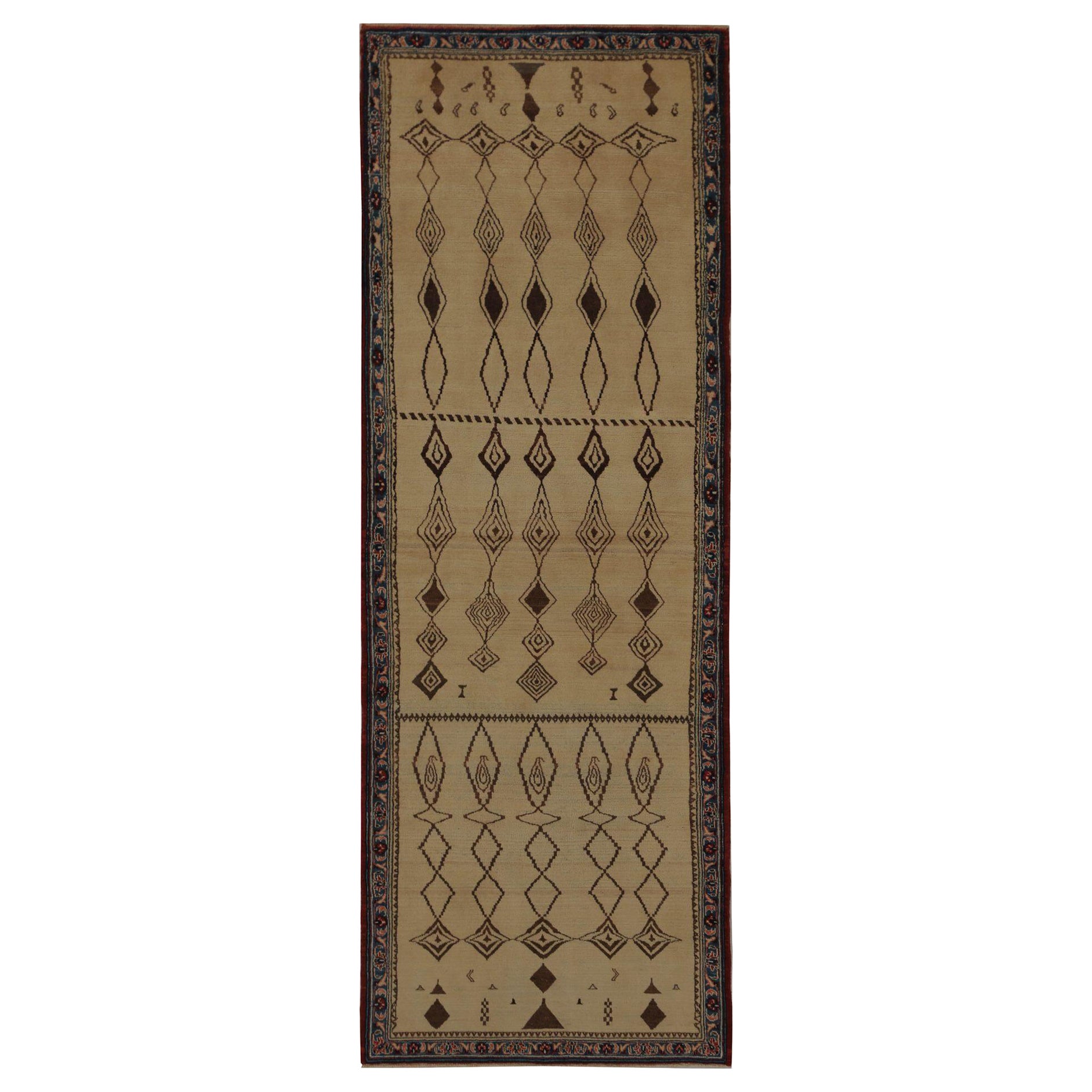 Persische Isfahan-Teppiche – Wolle, elfenbeinfarben, taupefarben, Design – 96982 im Angebot