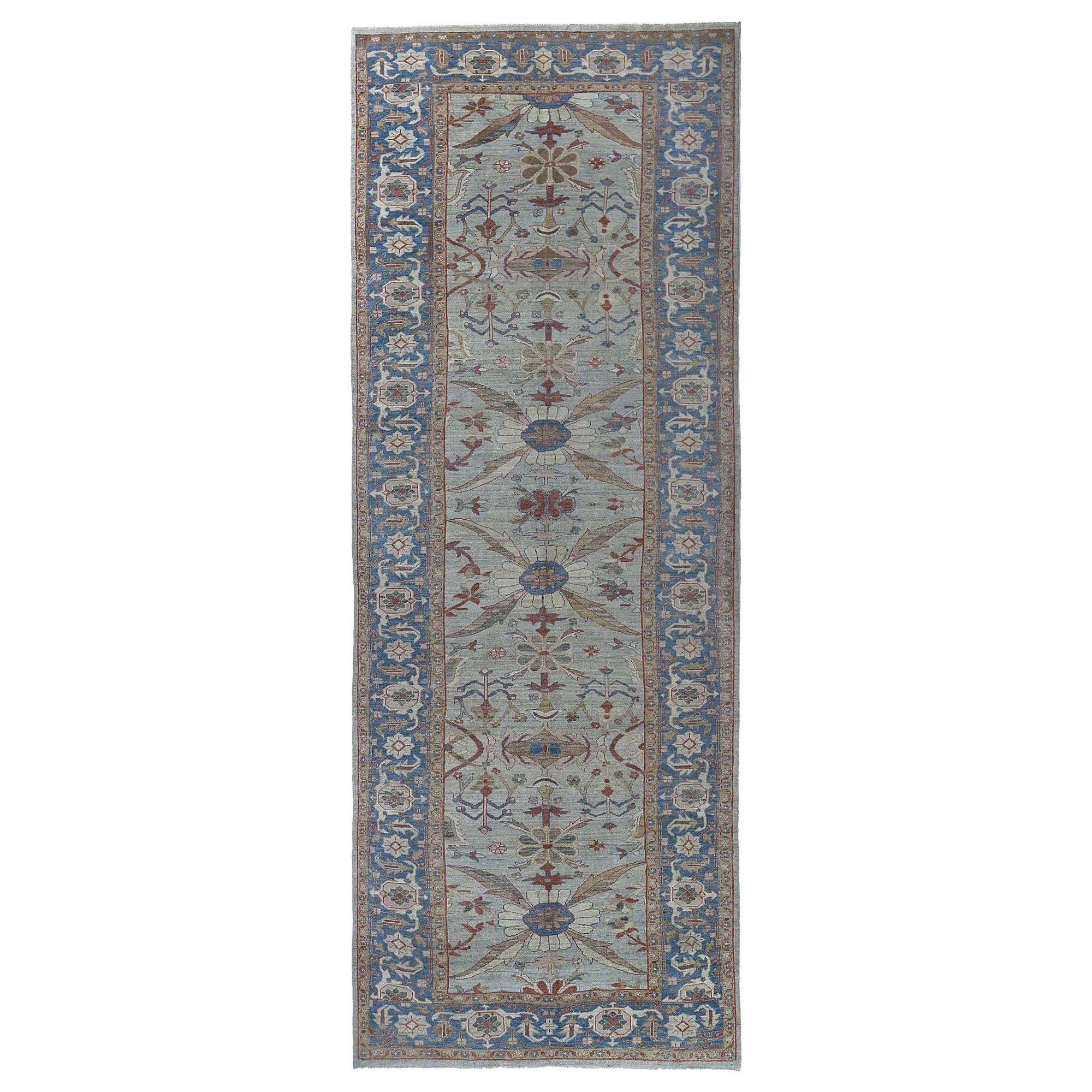 Sultanabad-Teppiche aus Wolle in Hellblau, Afghanistan, 97008