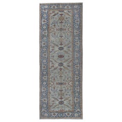 Tapis d'Afghanistan Sultanabad en laine bleu clair - 97008
