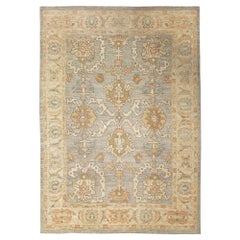 Tappeti Afghanistan Oushak - Design in lana e avorio - 97011
