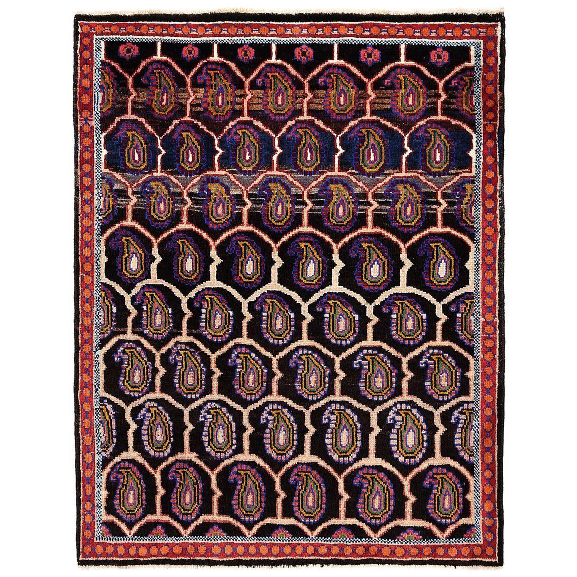 Persischer Semnan Small Teppich - Wolle Brown Design - 96946