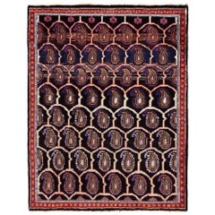 Persian Semnan Small Rug - Wool Brown Design - 96946