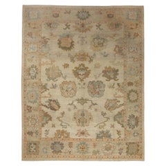 Tappeti Afghanistan Oushak - Design in lana e avorio - 97012