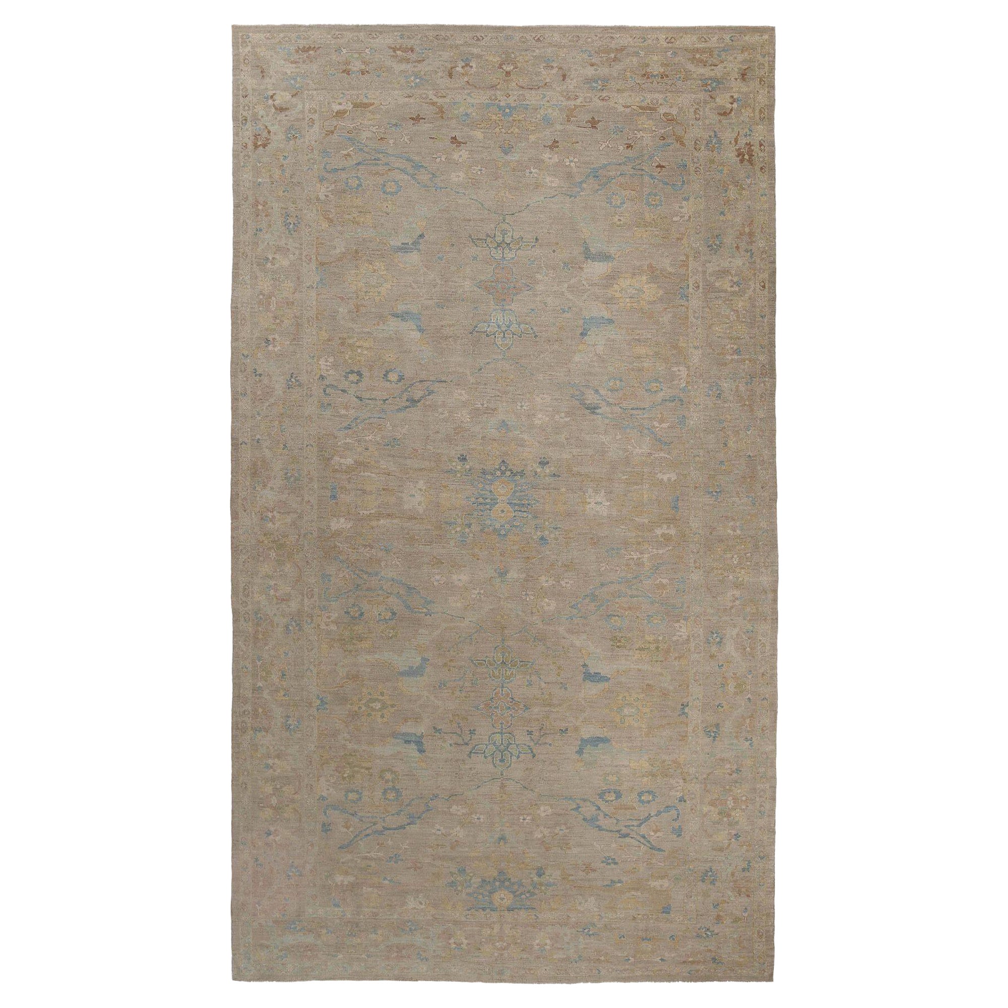 Afghanistan Sultanabad Over Size Rug - Wool Brown Taupe - 97027