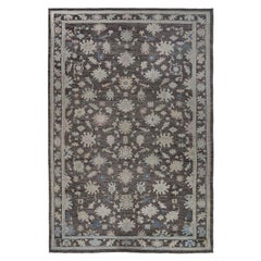 Tapis surdimensionné Afghanistan Oushak - Laine Design Brown - 97033