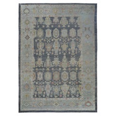 Tappeto Afghanistan Oushak Over Size - Design Lana Grigio Avorio - 97034
