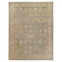 Tappeto Afghanistan Oushak - Lana Marrone Taupe Design - 97036