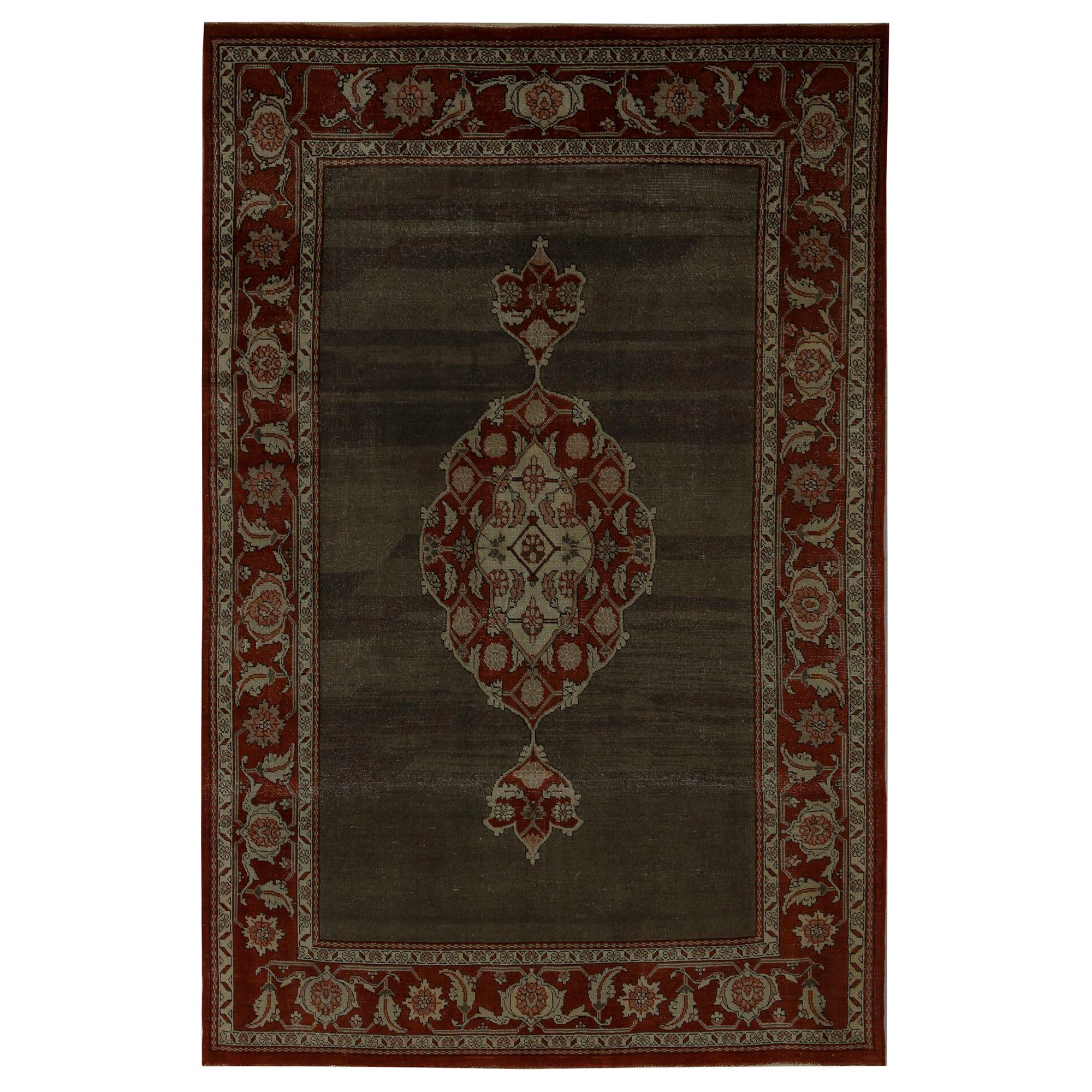 Persische Heriz Teppiche - Wolle Braun Rot Design - 96987
