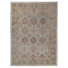 Tapis d'Afghanistan Sultanabad - Design en laine ivoire - 97001
