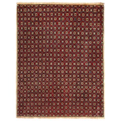 Tappeto persiano Semnan Small - Disegno rosso lana - 97054