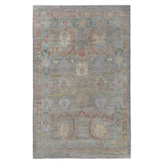 Tappeti Afghanistan Oushak - Design marrone in lana - 97006