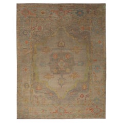 Tappeti Afghanistan Oushak - Lana Marrone Taupe Design - 97017