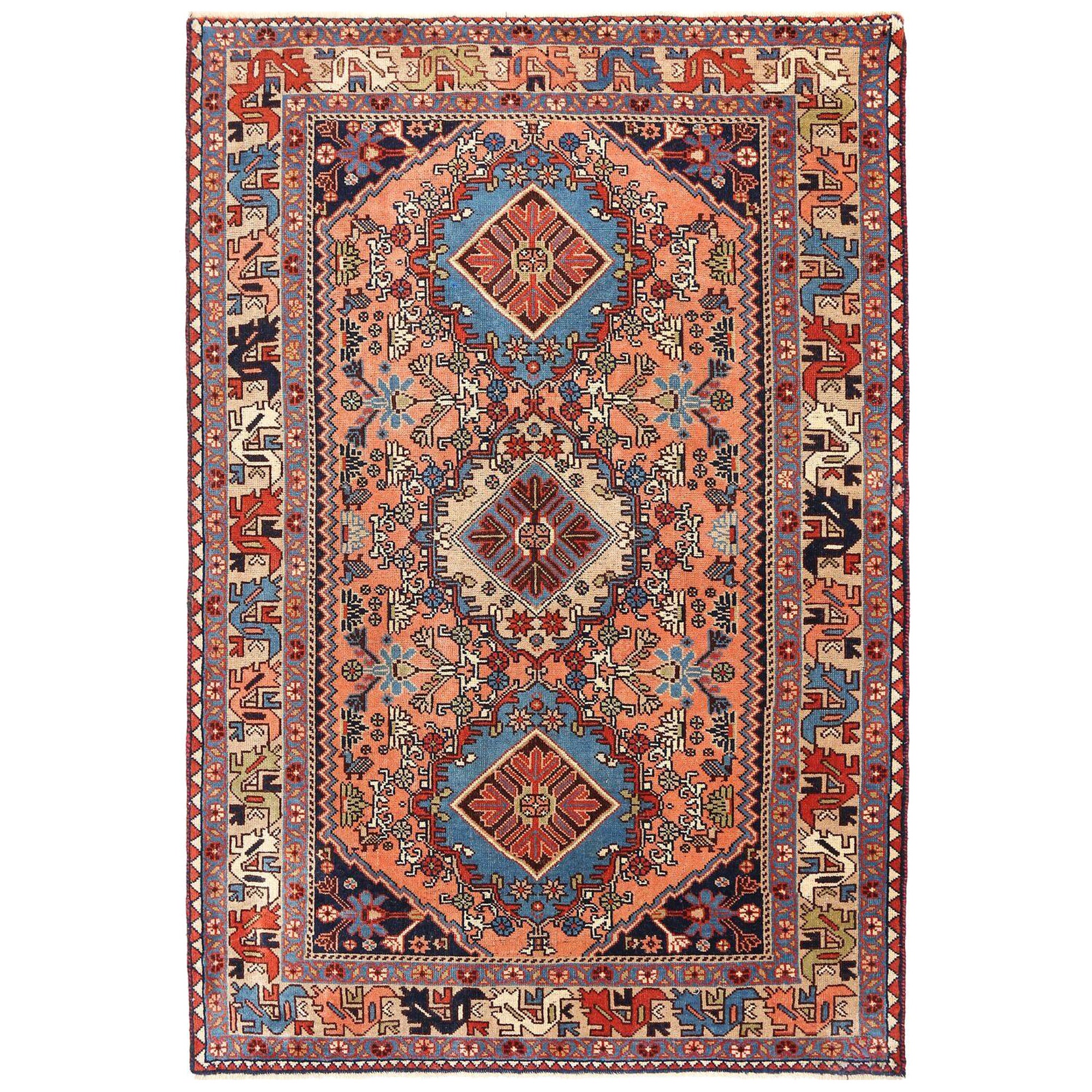 Persischer Shiraz-Teppich - Wolle Rosa Design - 97074