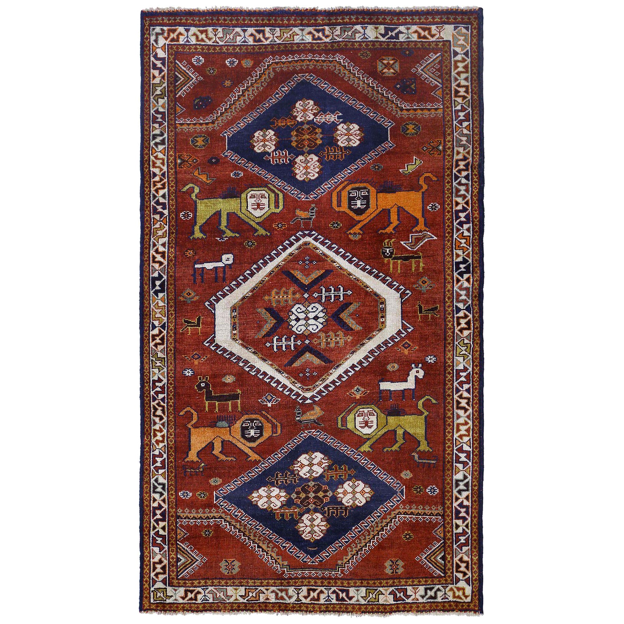 Alfombra Persa Shiraz Small Design - Lana Roja - 97077