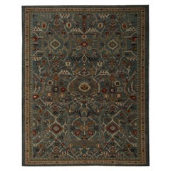 Tapis d'Afghanistan Sultanabad - Design en laine bleu gris - 97021