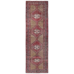 Alfombra Persa Azerbaiyán - Lana Diseño Marrón Rojo - 97101