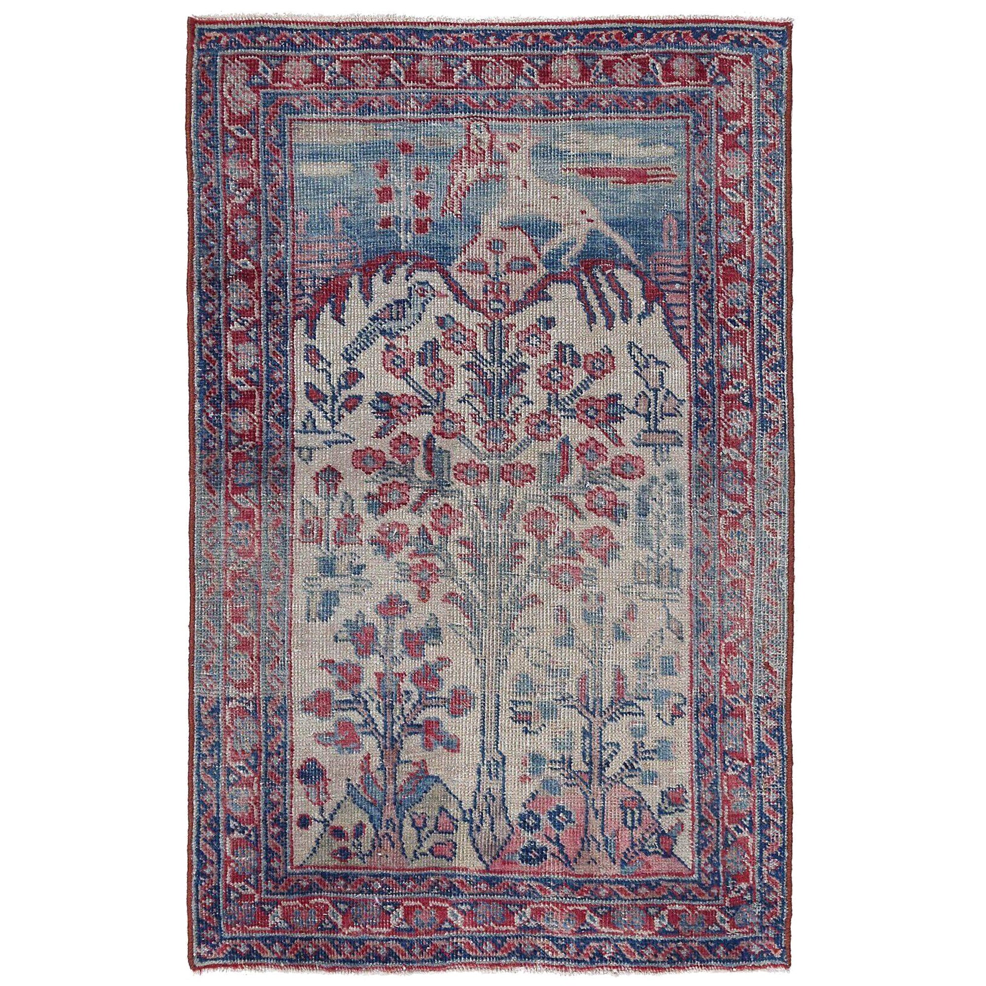 Persischer Khoi Small Teppich - Wolle Elfenbein Design - 97047