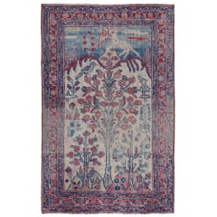 Petit tapis persan Khoi - Design en laine ivoire - 97047